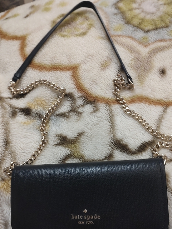 kate spade Handbags - kate spade Black Leather Crossbody with Gold Hardware